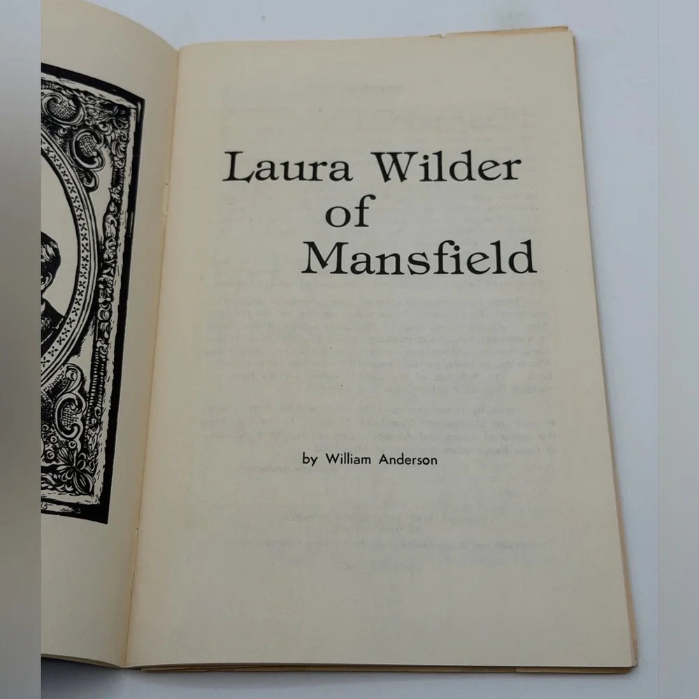 Lot of 2 Vintage Laura Ingalls Wilder Biography & Laura's Rose Booklet Paperback